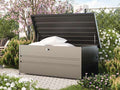 DAVID 290 Gallon Metal Deck Box, Anthracite Gray