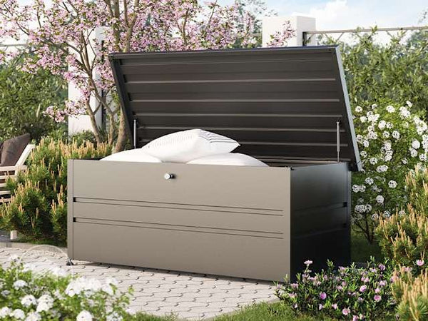 DAVID 290 Gallon Metal Deck Box, Anthracite Gray